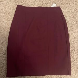Brand new with tags -Express burgundy skirt